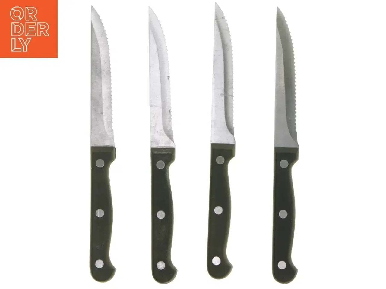 Billede 2 - Sæt med fire nye bøfknive (str. 4 stk 21,5 cm)