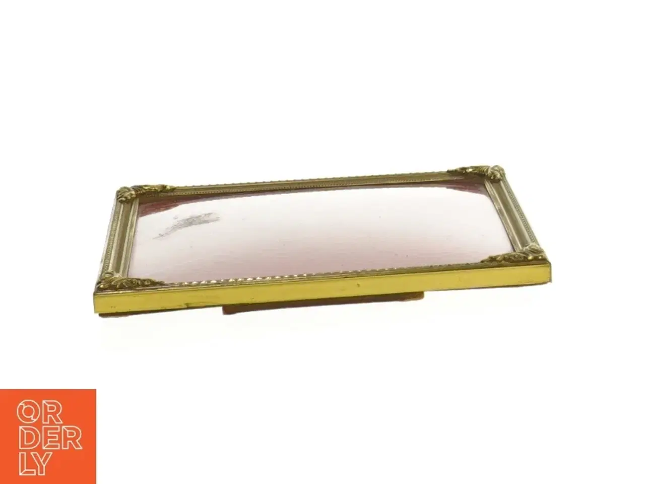 Billede 2 - Guldfarvet kvadratisk billedramme (str. 13,5x13,5 cm)