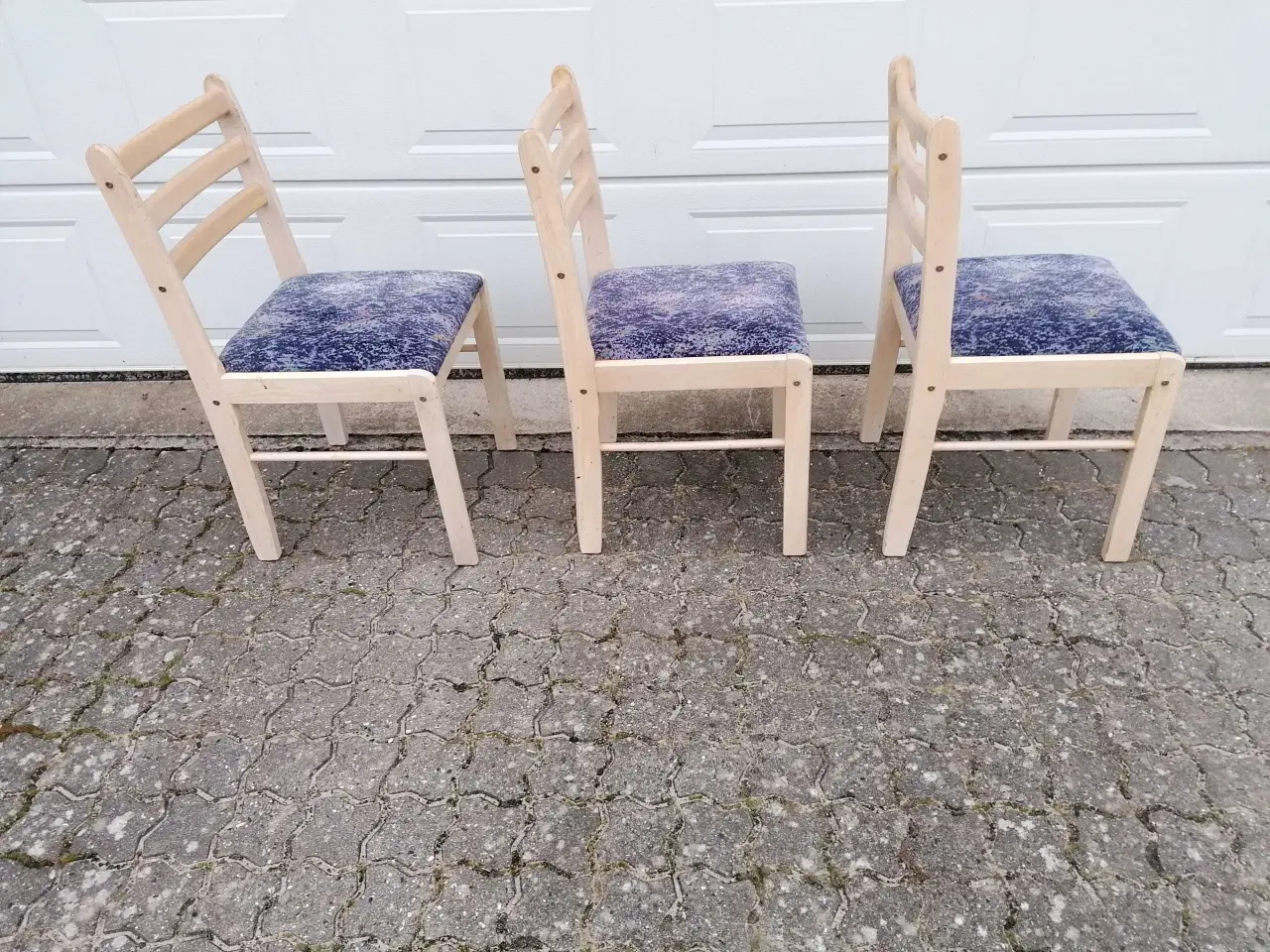 Billede 7 - Spisebordsstole med Stofsæder