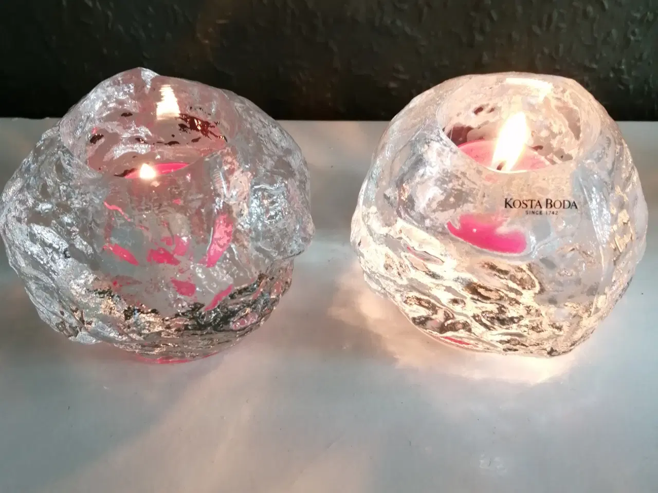 Billede 1 - Kosta Boda Snebolde - Fyrfadsstager