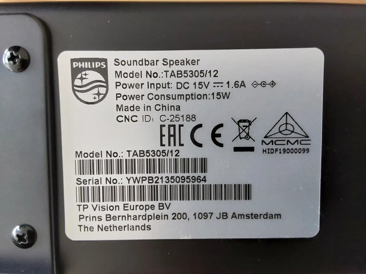 Billede 5 - Philips TAB5305/12 Soundbar samt Philips Subwoofer