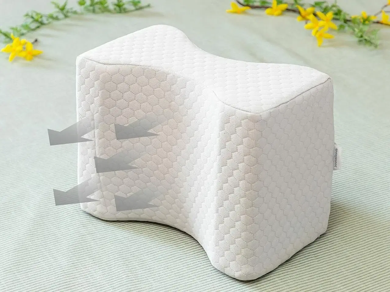 Billede 5 - Benpude med rem Lerellow fra - ergonomisk knæ- og benpude