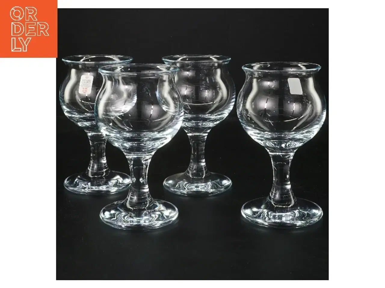 Billede 1 - 4 cognac glas Ideelle, fra Holmegaard (str. 4 stk Ø 7 cm højde 13,5 cm)
