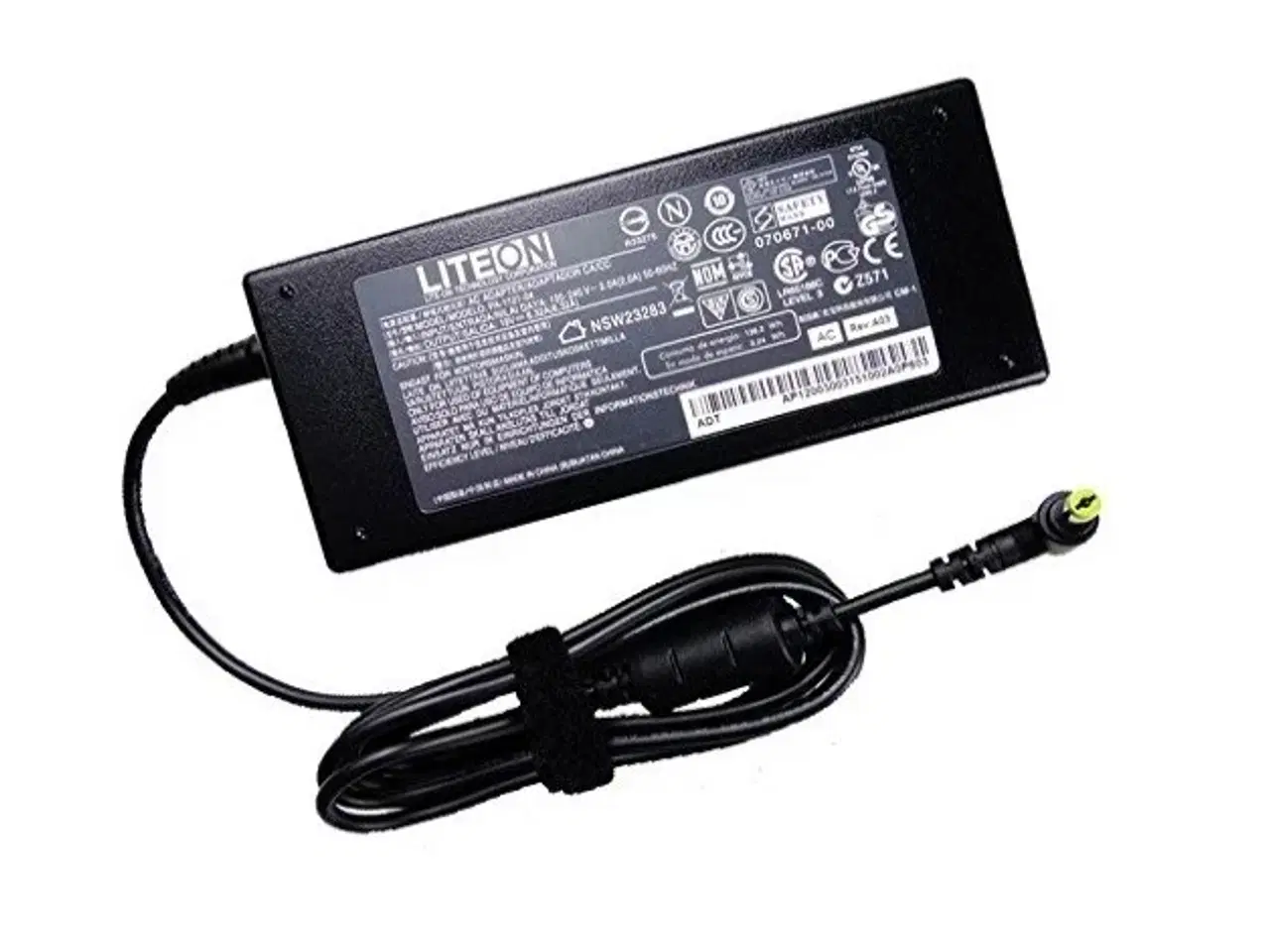 Billede 1 - Acer 125W 19V 6.32A strømforsyning med 5.5mm x 1.7mm - OEM Original