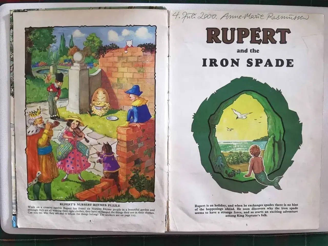 Billede 3 - Bog med tegneserie: RUPERT and the IRON SPADE