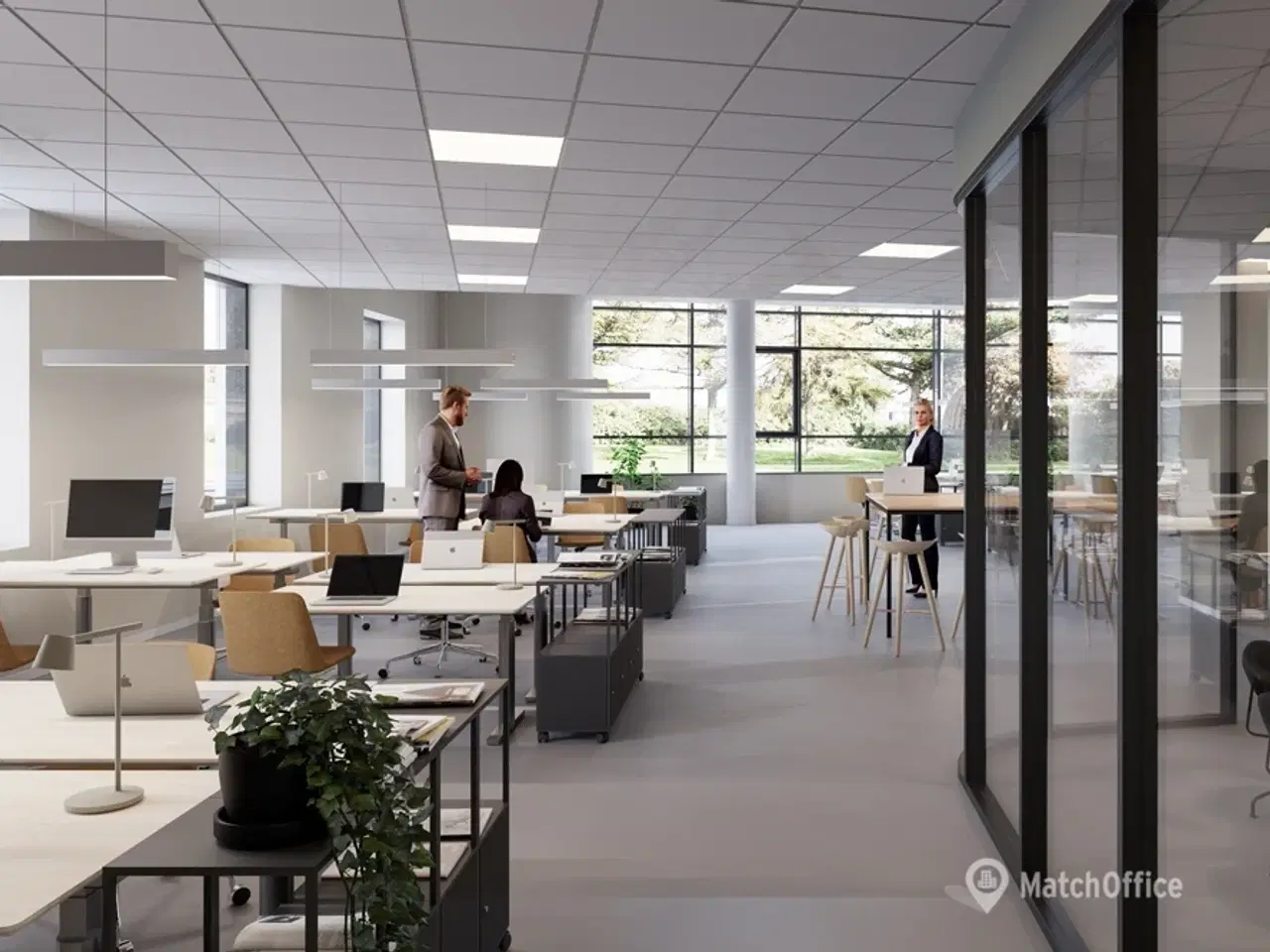 Billede 2 - Indflytningsklare kontorer i gennemrenoveret fabriksbygning