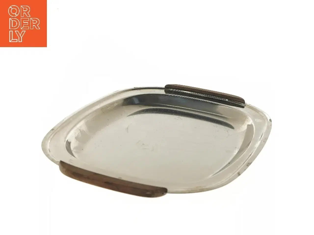 Billede 3 - Metalbakke med træhåndtag fra Lundtofte (str. 40x27 cm)