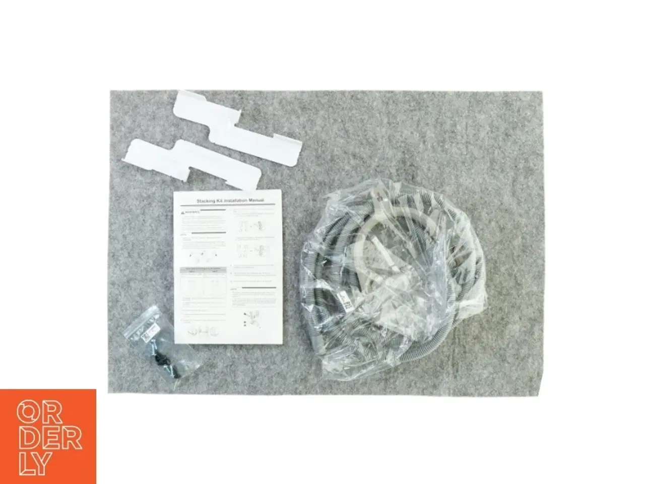 Billede 2 - Stacking kit og slanger til LG vaskesøjle I ORIGINAL EMBALLAGE (str. 24 x 22 cm)