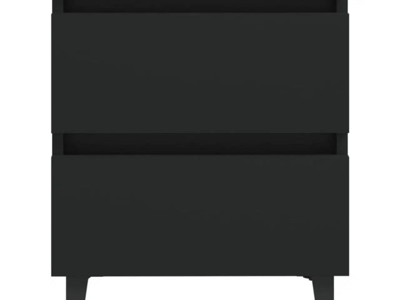 Billede 5 - Sengeskab 2 stk. 40x35x50 cm konstrueret træ sort