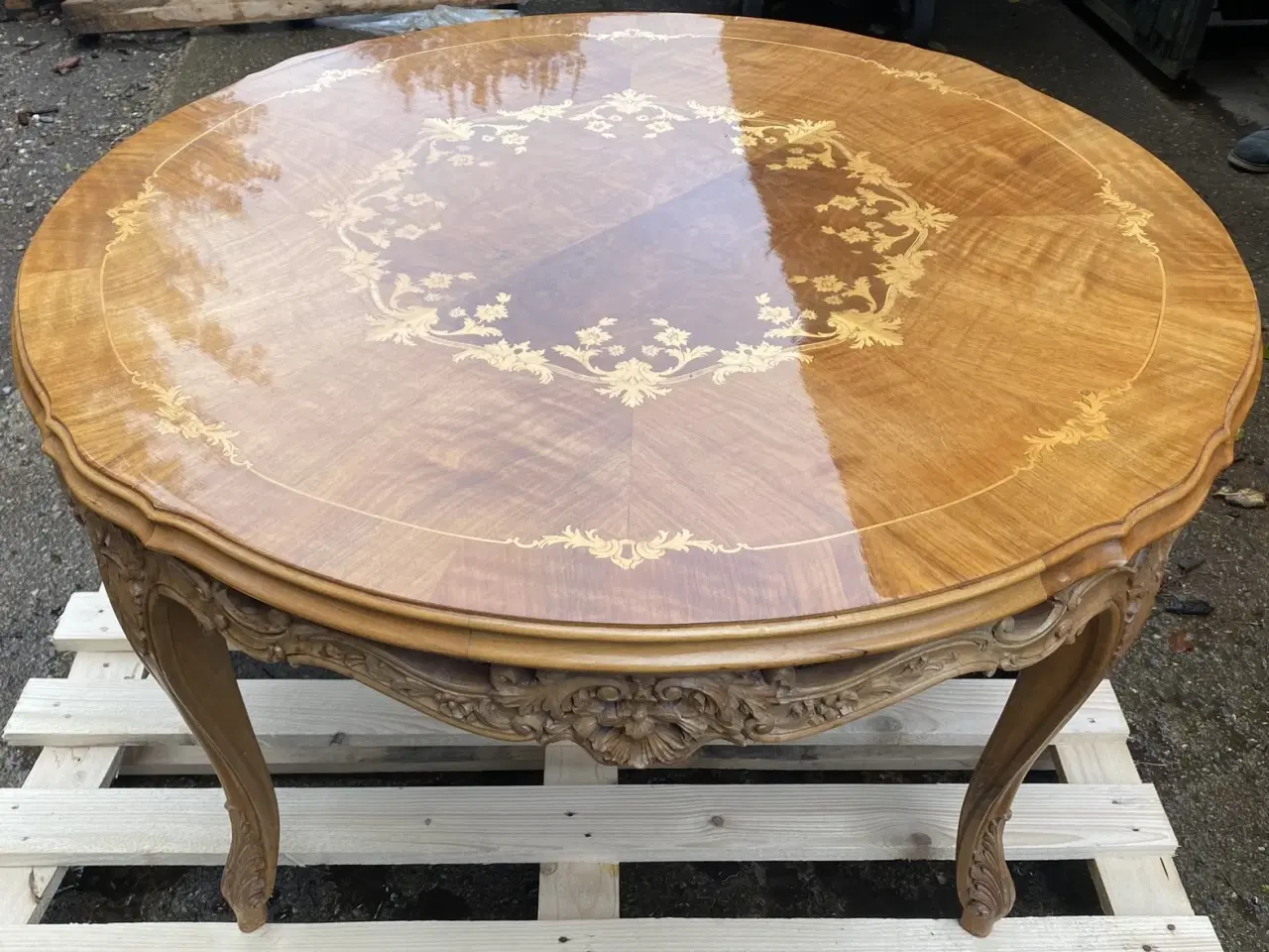 Billede 4 - Antik rundt bord Ø100x56cm
