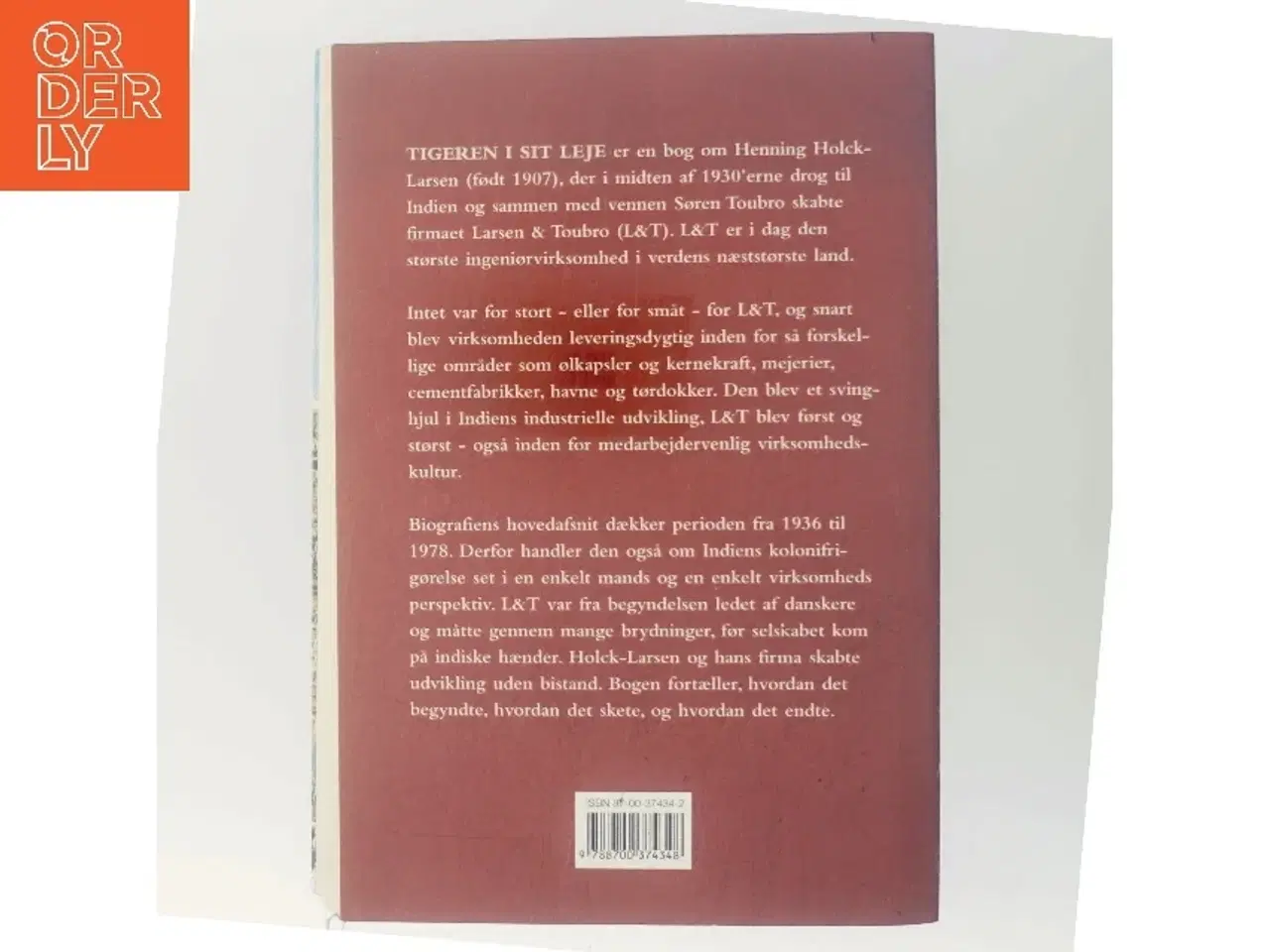 Billede 3 - Tigeren i sit leje : Henning Holck-Larsen og hans virksomhed i Indien af Jørgen Harboe (Bog)