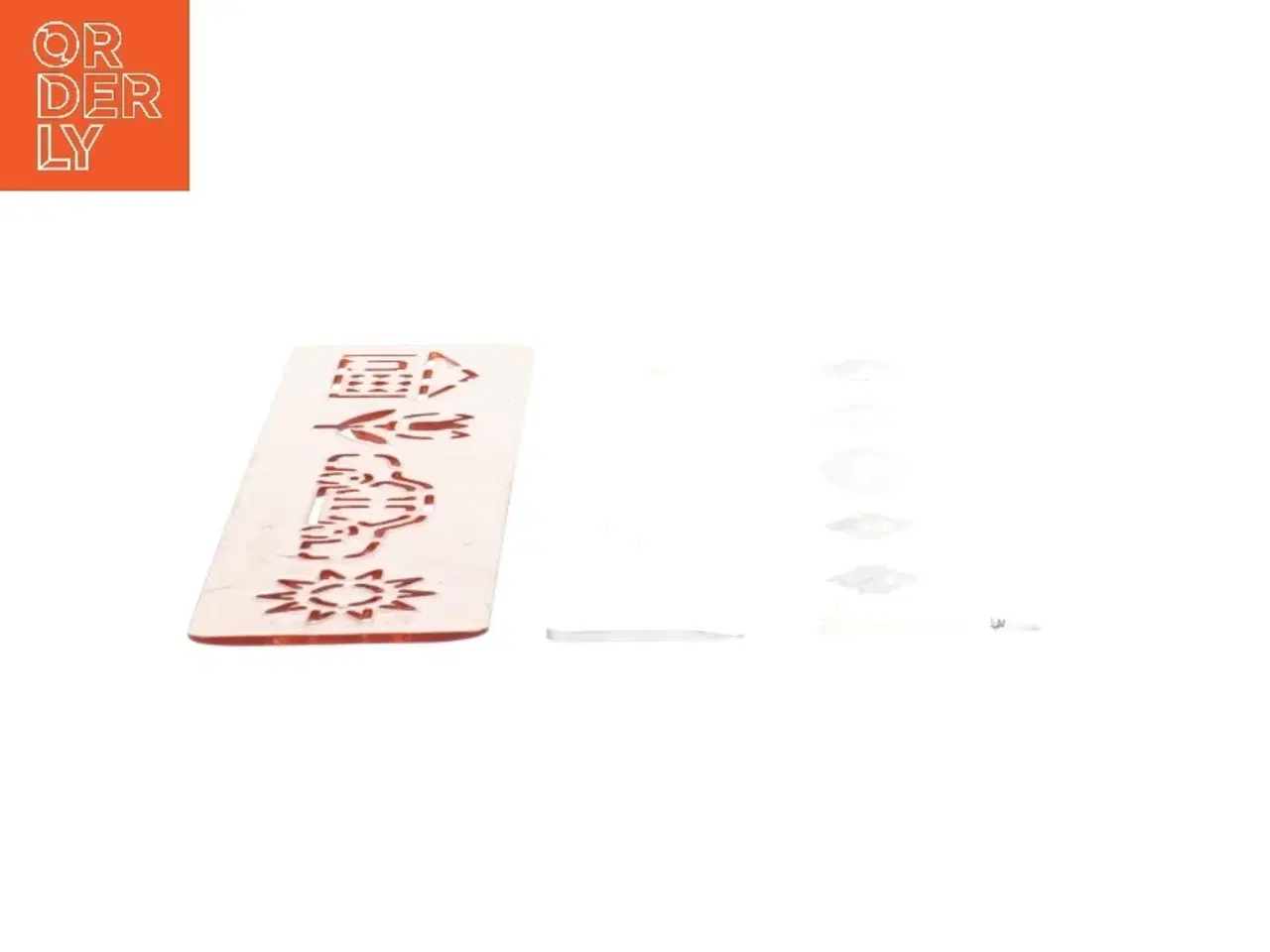 Billede 2 - Linial og stencil sæt fra Disney (str. 15 cm)