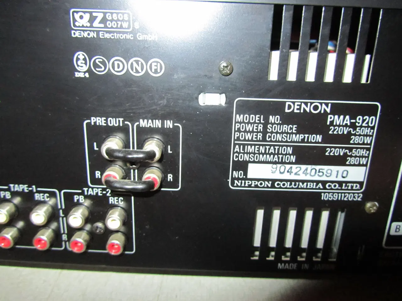 Billede 5 - HIGH POWER DENON PMA 920  2X115W RMS