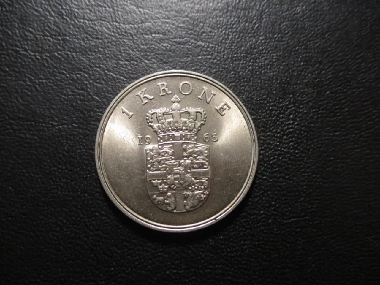 Billede 1 - 1 kroner 1963-1972 unc/møntskær 4 stk