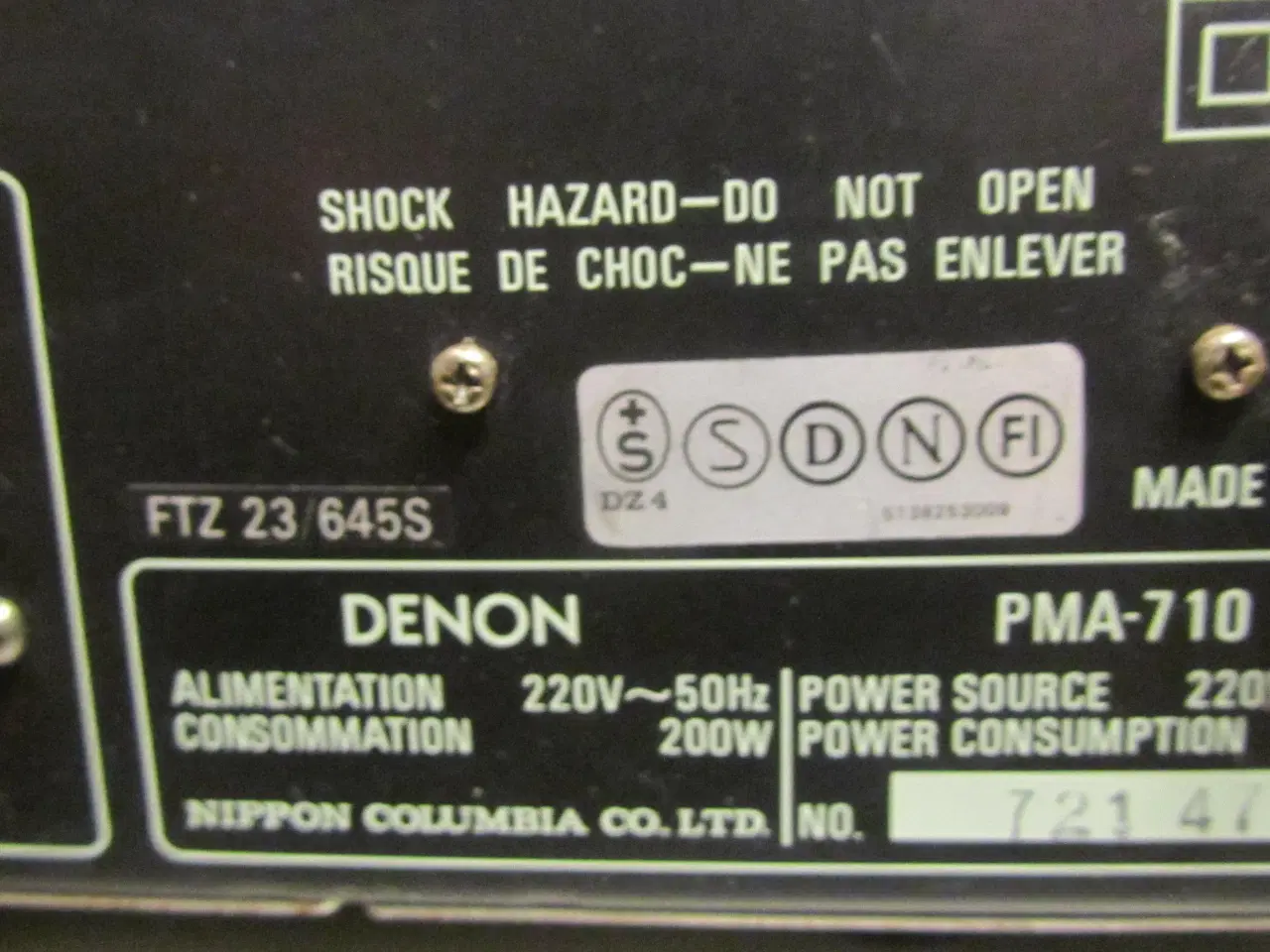 Billede 5 - DENON PMA-710 og DENON TU-710