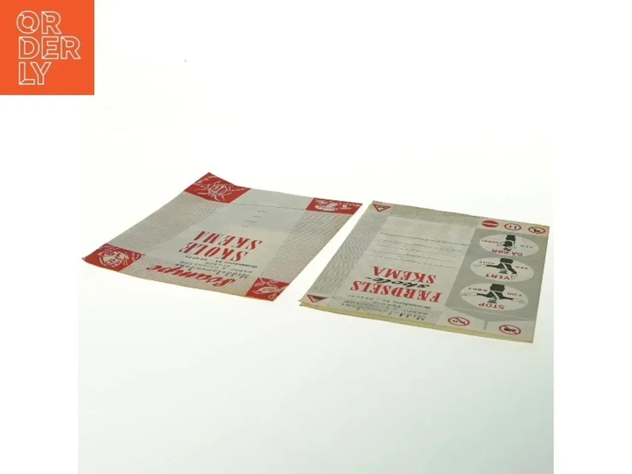Billede 2 - Vintage Skoleskema Plakater (str. 21x14 cm)