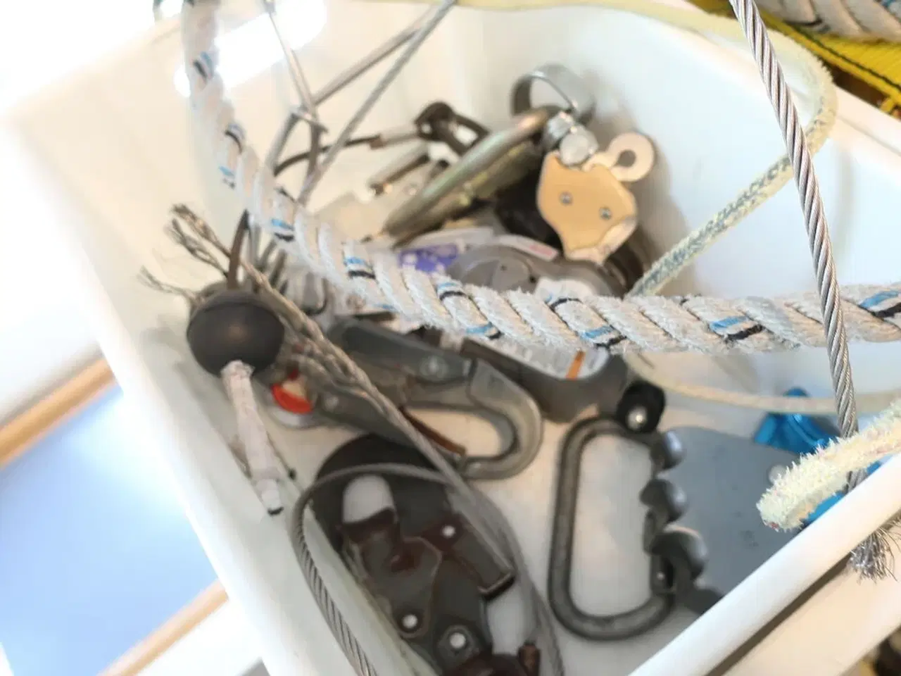 Billede 11 - Div. sikringsgrej, faldblokke m.v. inkl. stativ