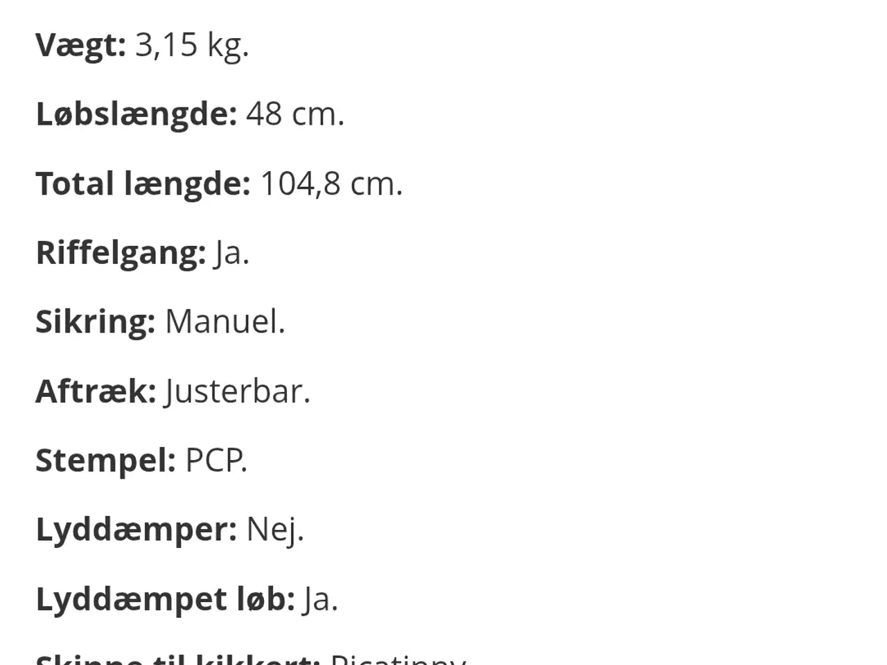 Billede 4 - Artemis T-REX PCP nyt i original emballage.