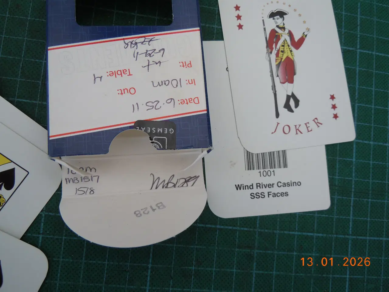 Billede 4 - Spillekort fra Wind river Casino Wyoming.
