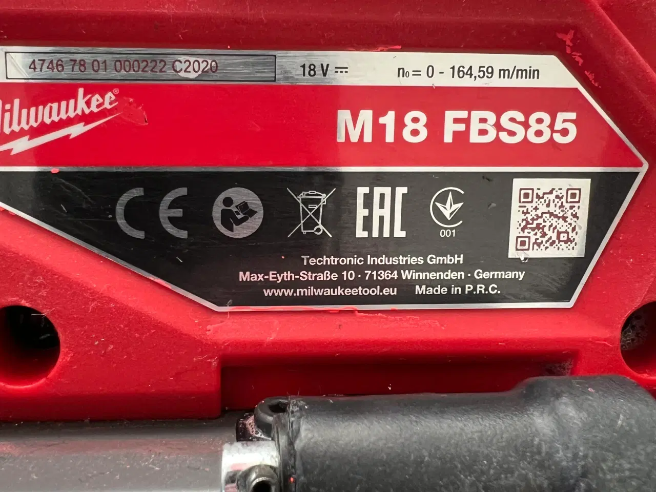 Billede 2 - Milwaukee båndsav uden batteri og oplader 