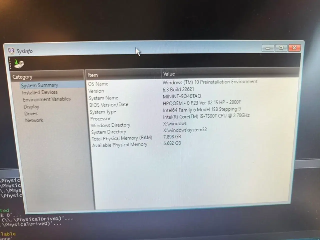 Billede 2 - Skærm 22" m. tastatur HP L2206w (PC medfølger ikke)