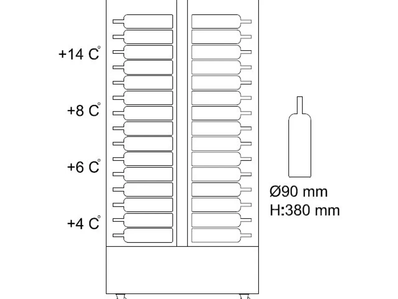 Billede 3 - Vinkøleskab – 120 liter