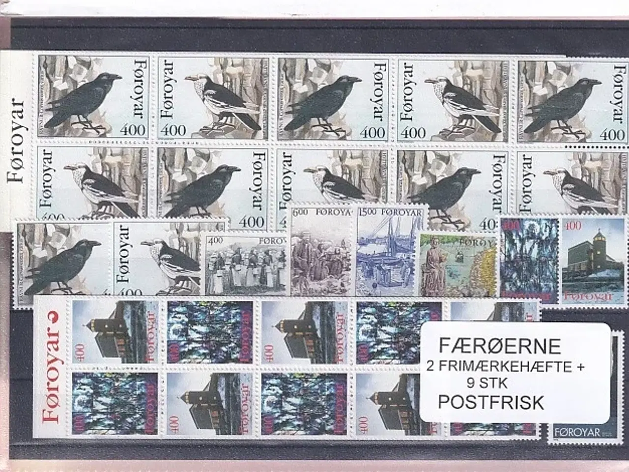 Billede 1 - Færøerne - 2 Frimærkehæfter + 9 Stk. - Postfrisk
