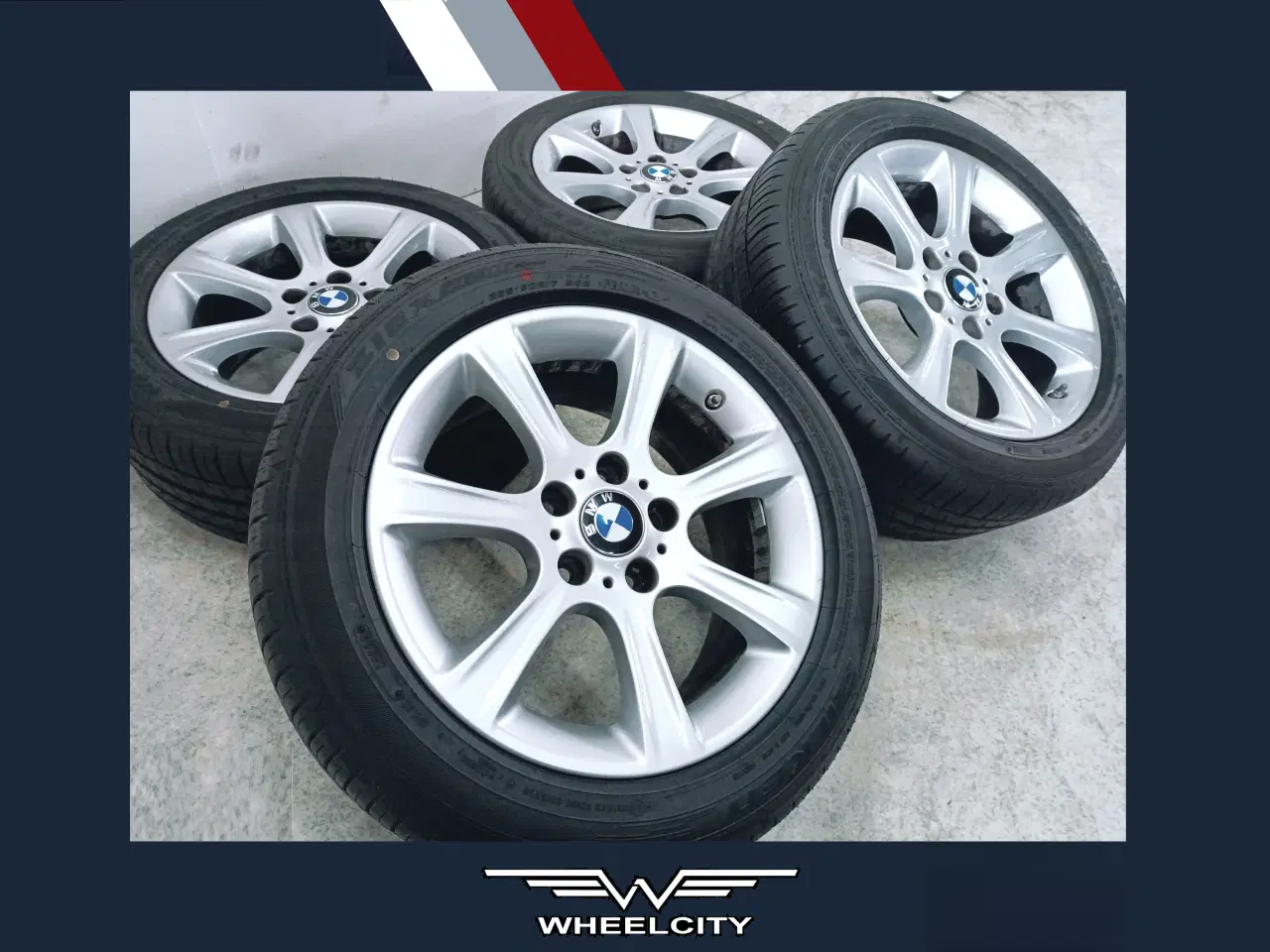 Billede 1 - 5x120 17" ET37 BMW Style-394 sommersæt inkl.TPMS