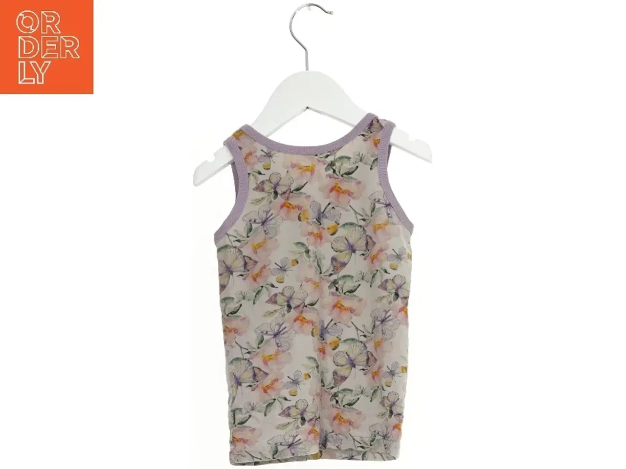 Billede 2 - Ærmeløs bluse med sommerfugleprint (str. 92)