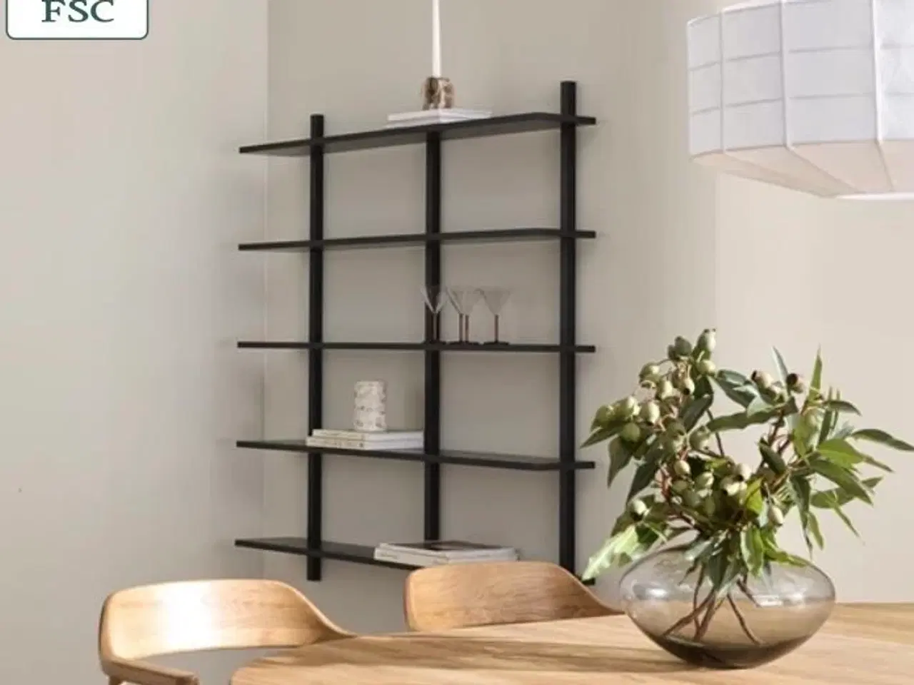 Billede 2 - Vægreol i sort fra Ilva