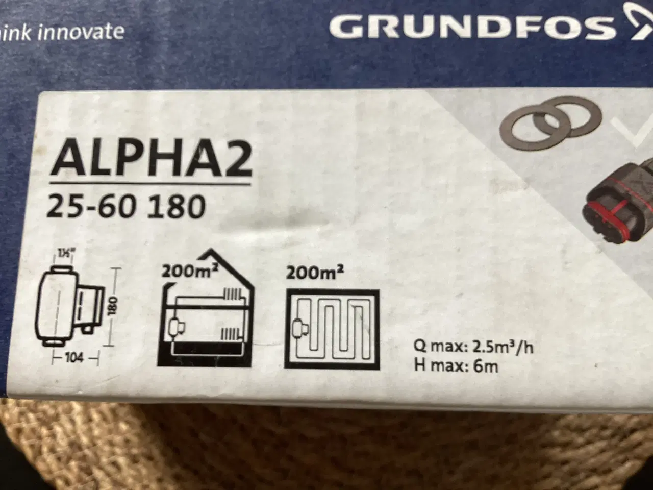 Billede 3 - Grundfos alpha2 cirkulations pumpe.