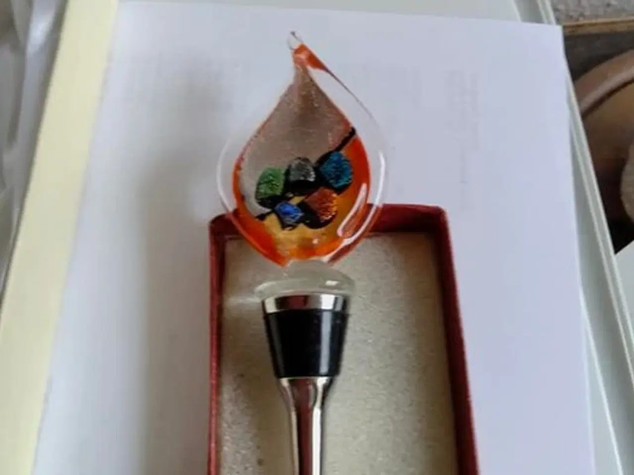 Billede 1 - Glas vinprop i original embelage