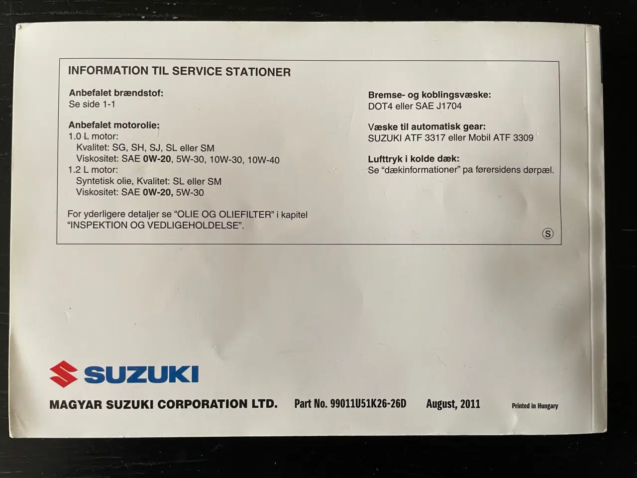 Billede 7 - Suzuki Splash instruktionsbog