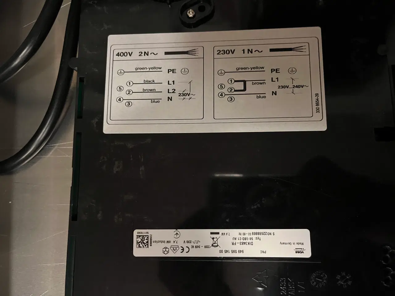 Billede 7 - Electrolux VOSS induktions 80 cm.4 soner