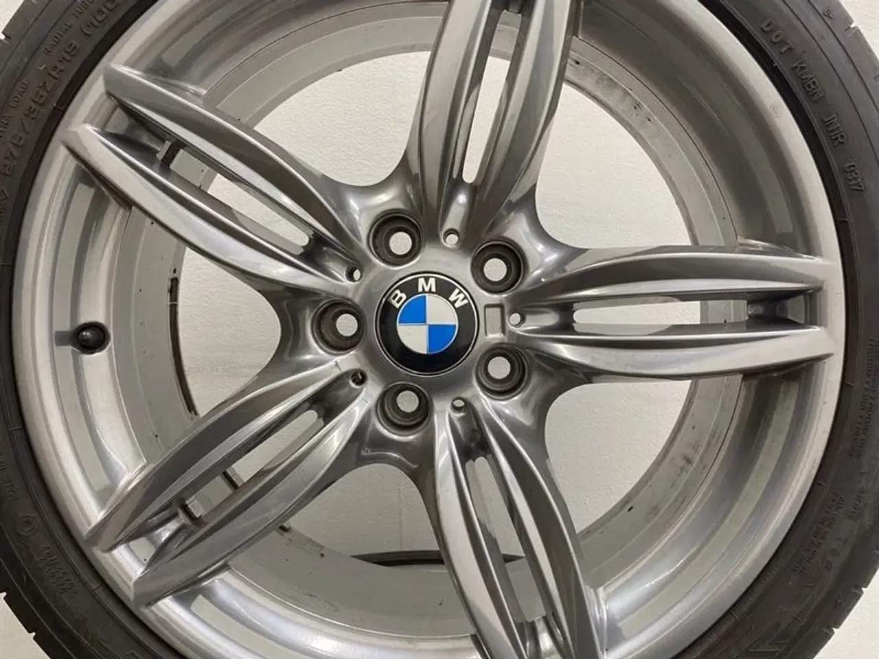 Billede 9 - 19" original BMW Alufælge med dæk "M double spoke 351" A64495 F10 F11 F12 F13 F06 GC F10 LCI F11 LCI F06 GC LCI F12 LCI F13 LCI