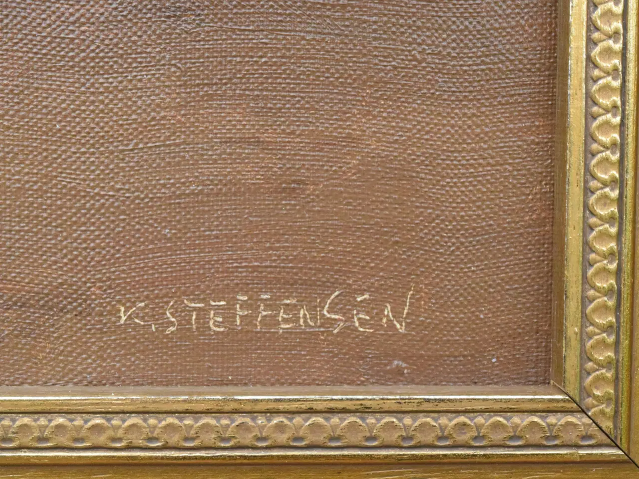 Billede 2 - Maleri af K. Steffensen (f. 1941-)