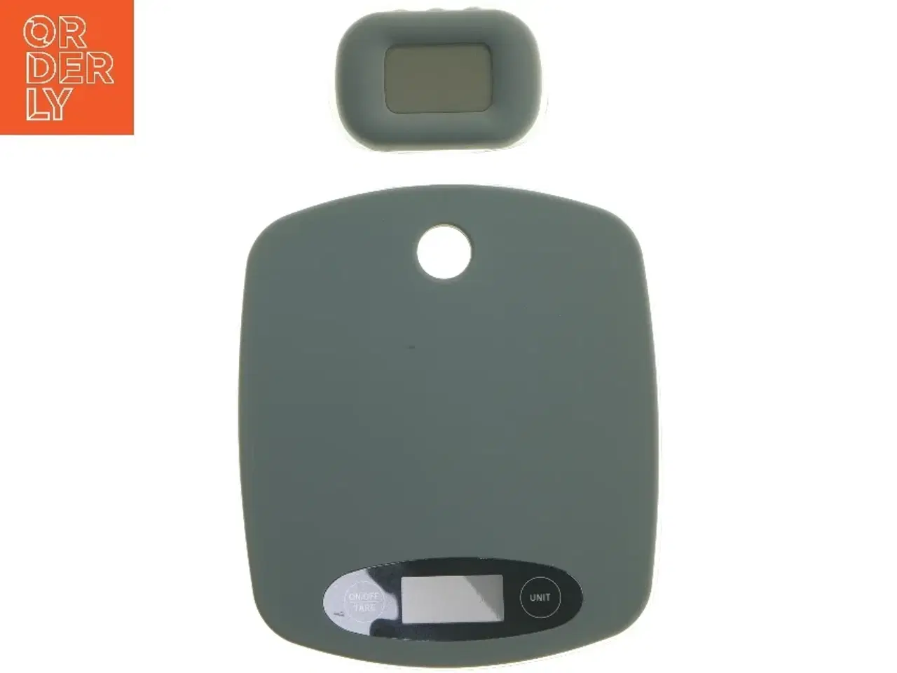 Billede 2 - Digital køkkenvægt og minutur (str. 17x19,5 & 8,5x6 cm)