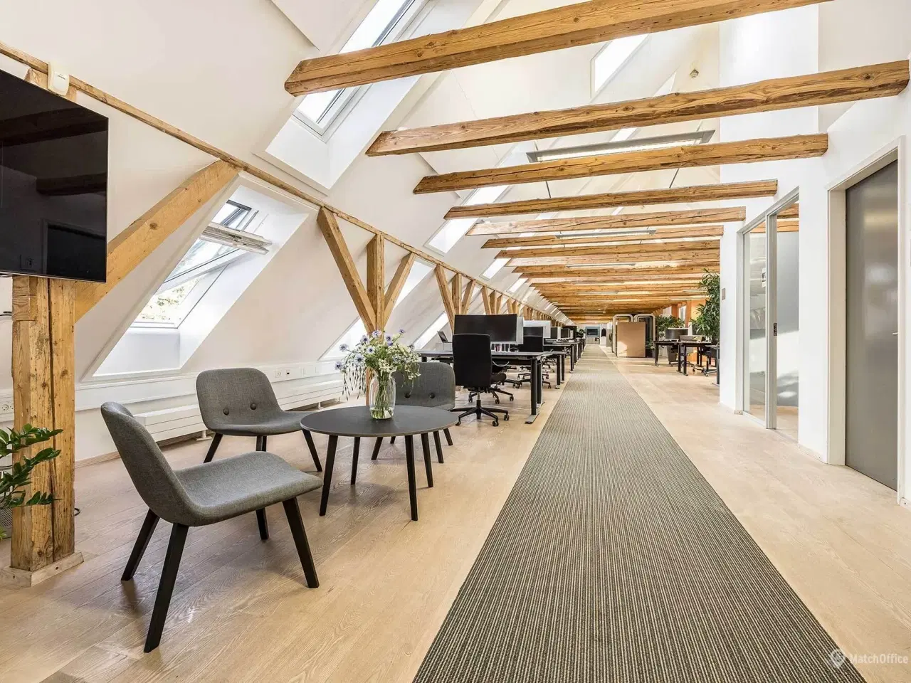 Billede 1 - Sublimt kontorlejemål tæt på Glostrup Station med fælles kantine og konferencerum.