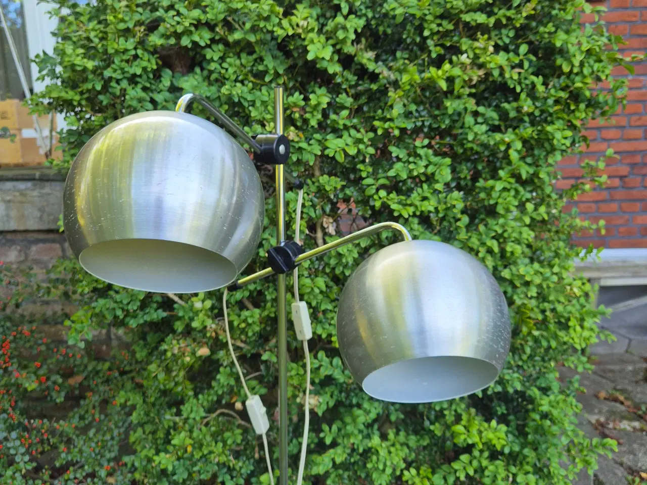Billede 14 - Retro gulvlampe med to kugleskærme 
