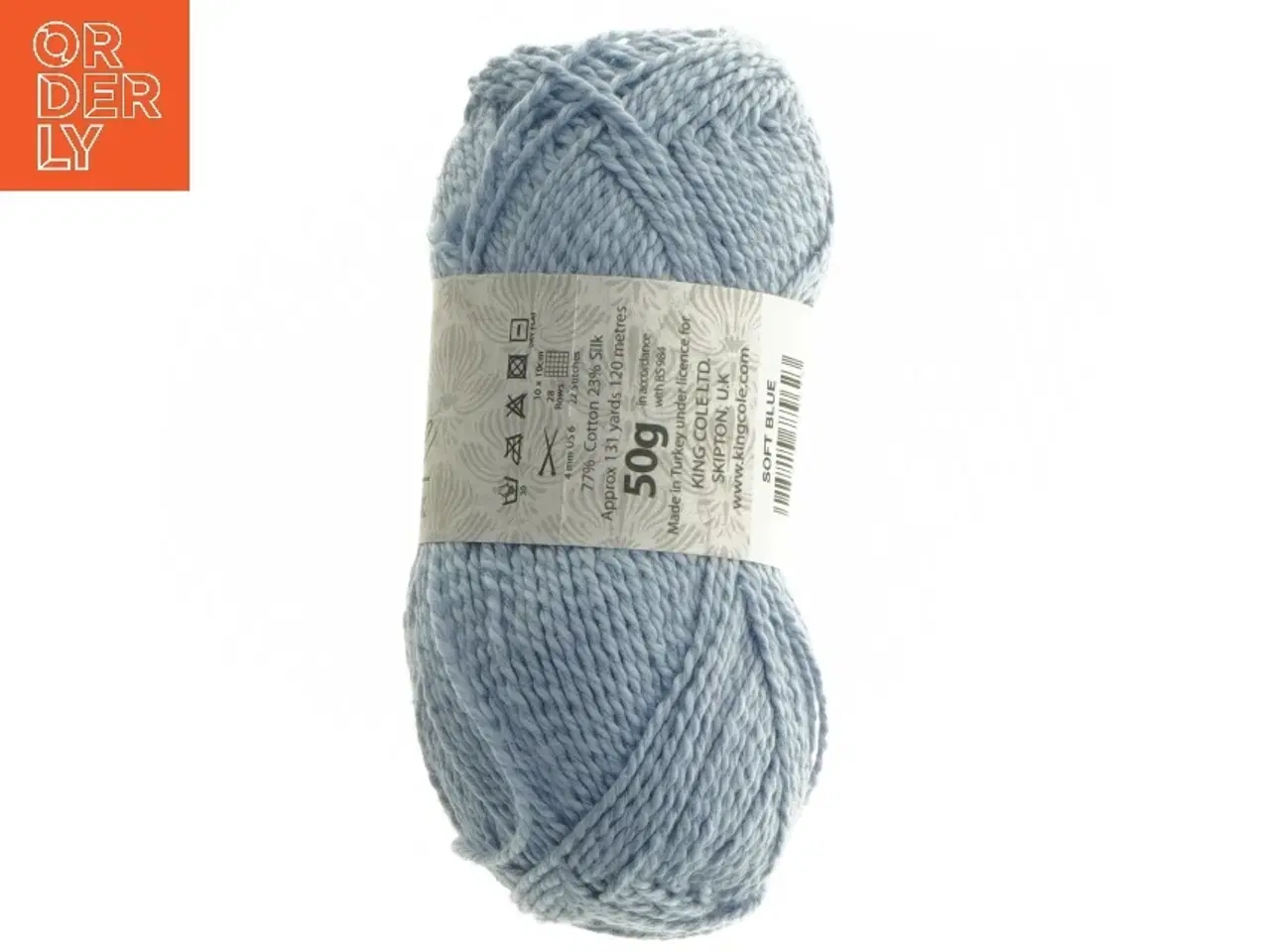 Billede 3 - King Cole garnnøgle, 120 m, blå fra Kingcole (str.  120 m cm)