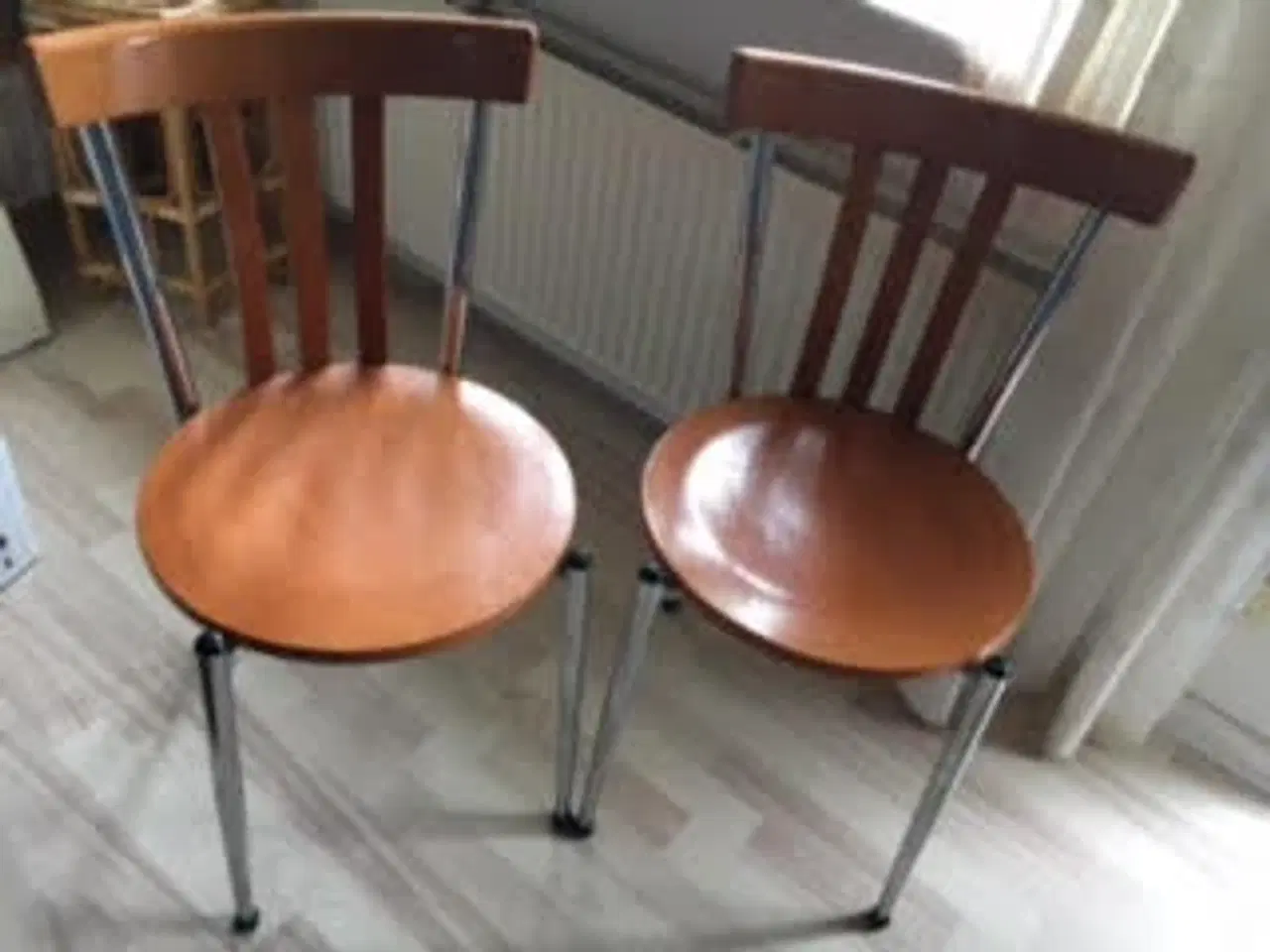 Billede 1 - 175 for 4 spisebordsstole ( kirsebærtræ/stål)