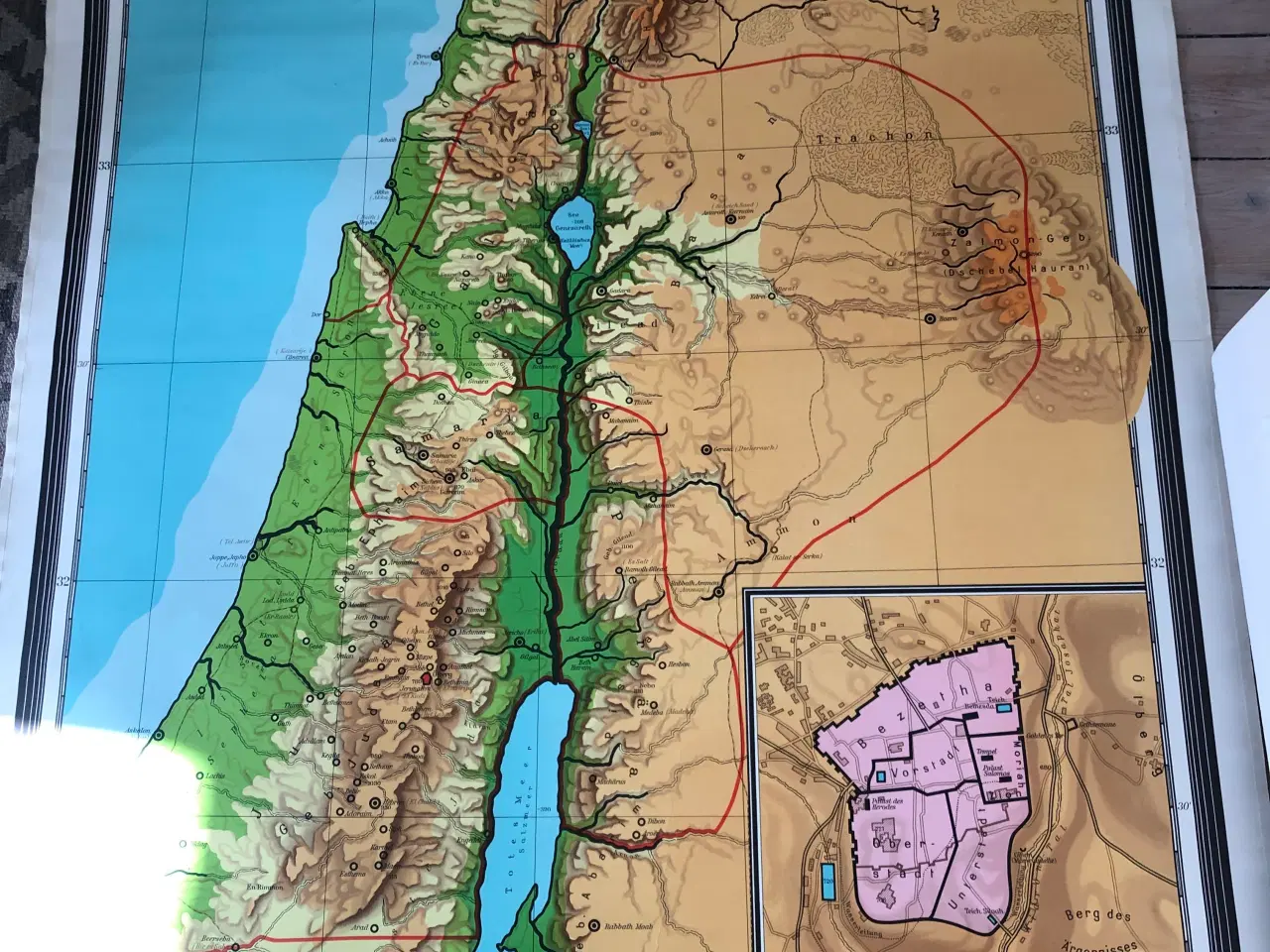 Billede 3 - Skolekort over Palestina