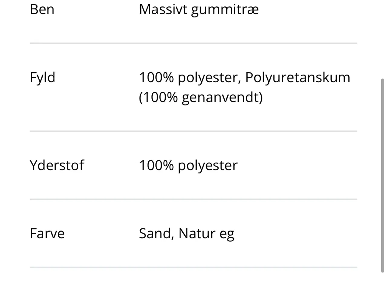 Billede 8 - sandfarvet 3-personers chaiselong sofa