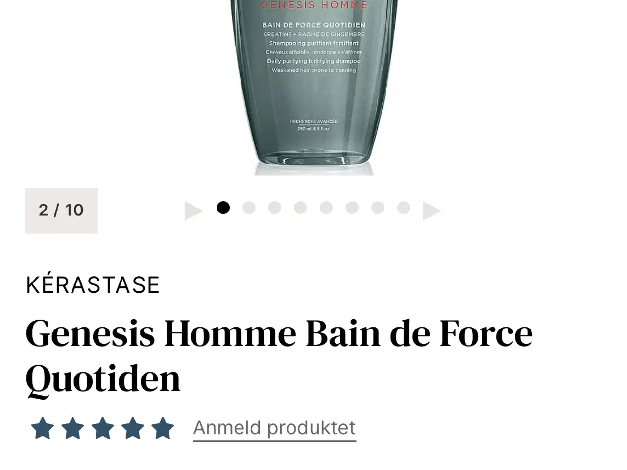 Billede 3 - HELT NY Kérastase Genesis Homme shampoo 