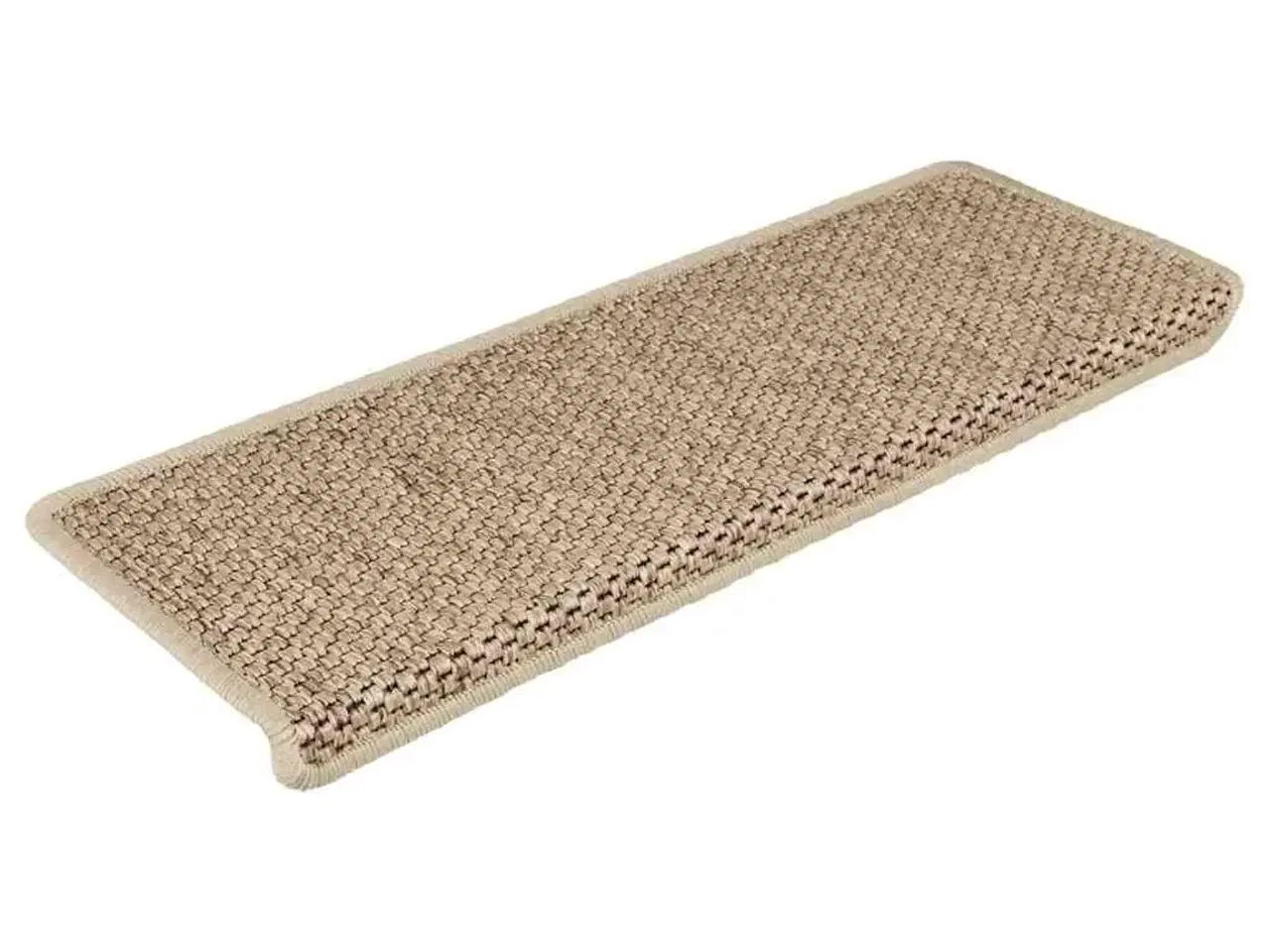 Billede 2 - Selvklæbende trappemåtter 15stk. 65x21x4cm sisal-look sandfarve