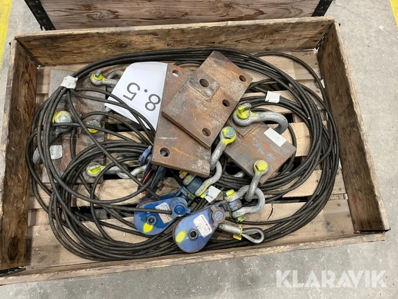 Billede 3 - Assorteret wire og Kasteblokke 6 paller