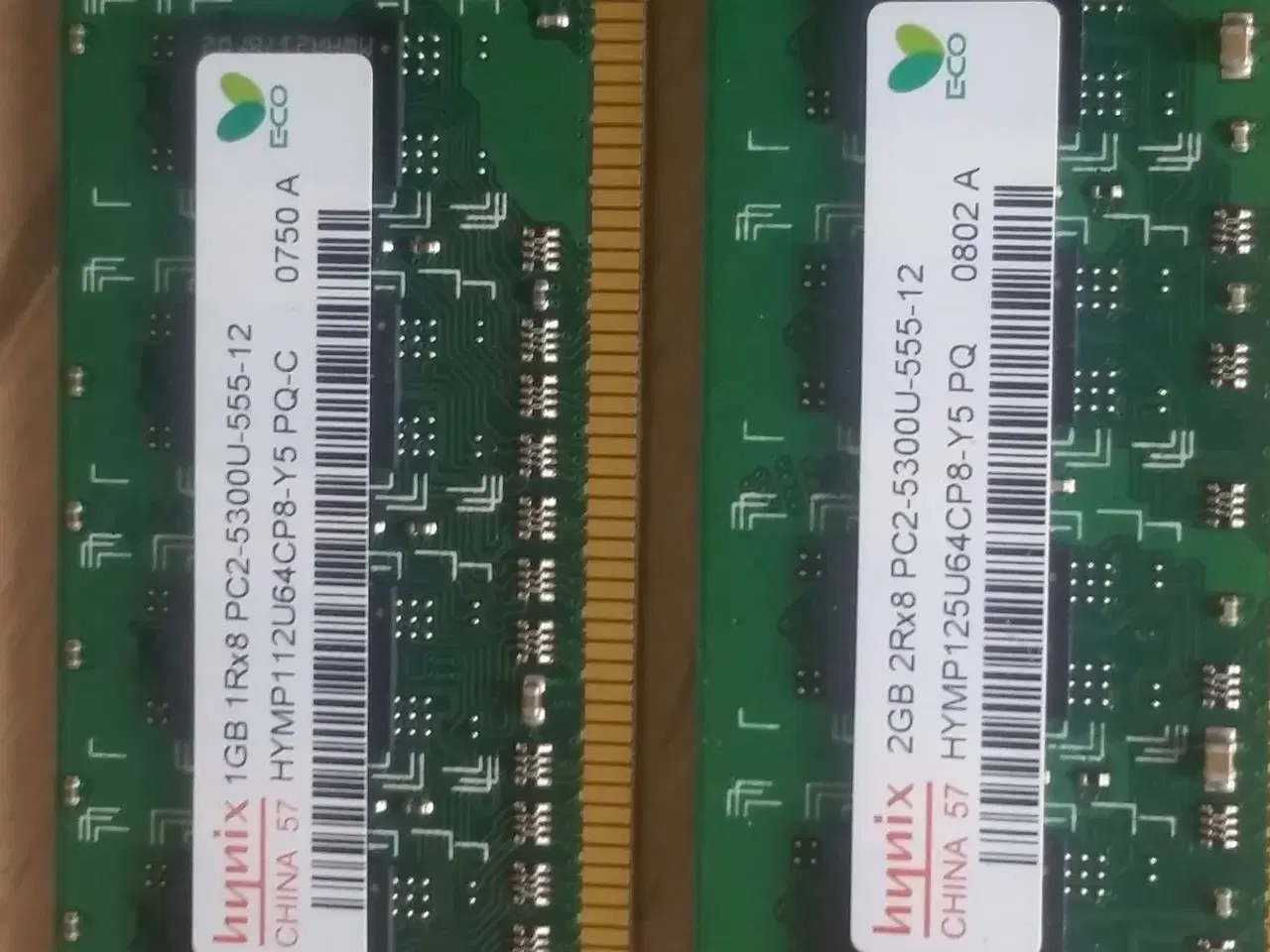 Billede 2 - 2+1GB DDR2 ram (stationær)