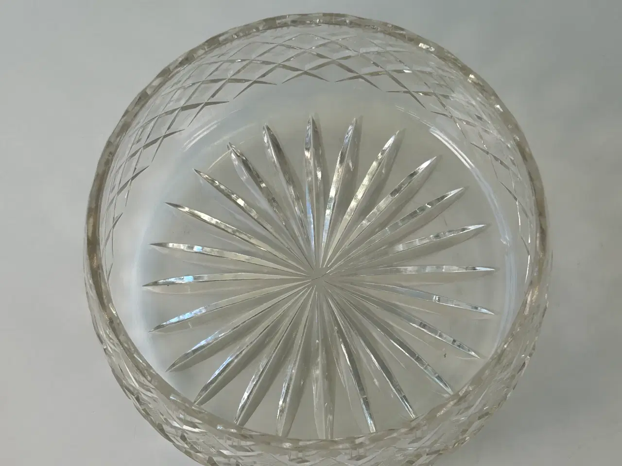 Billede 6 - Elegant slebet krystalskål – 22 cm i diameter