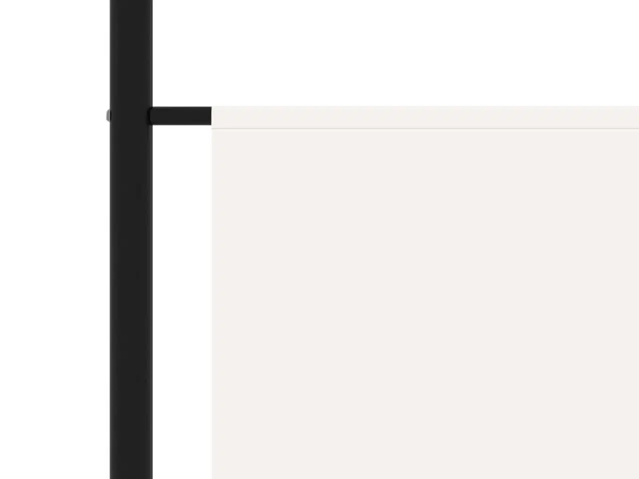 Billede 3 - Rumdeler 175x180 cm stof hvid