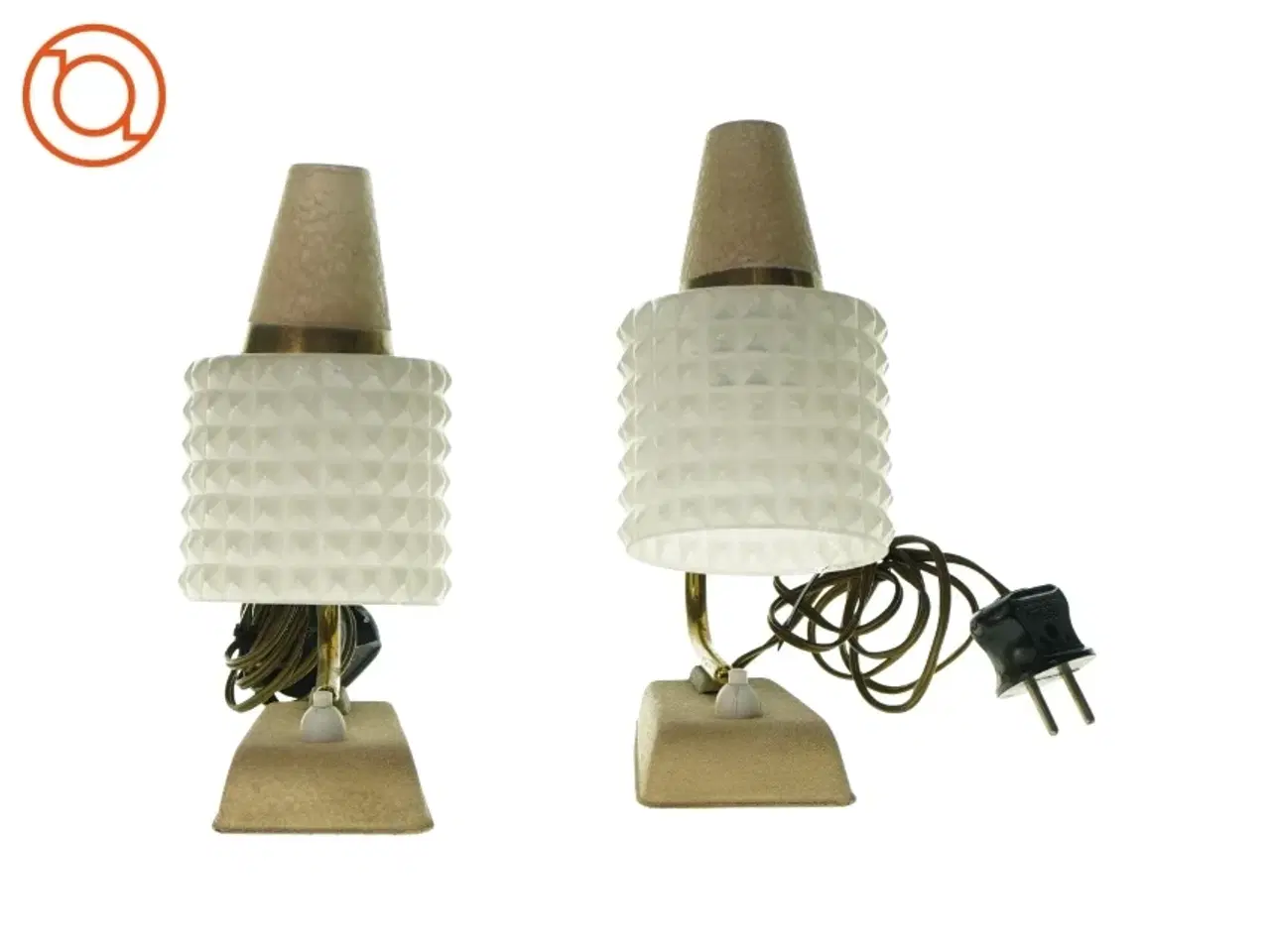 Billede 2 - Bordlamper- 2 styks (str. H 20 cm)